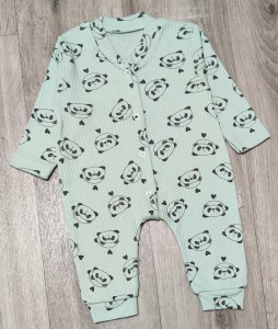 Человечек Supermini «Пандочки» зеленый, мальчик 0-3-6 месяцев