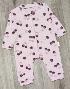 Человечек «Вишня» розовый, девочка 0-3-6 месяцев