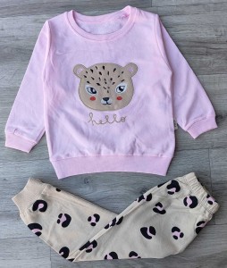 Костюм Piccola “Hello” розовый, девочка 2-3-4-5 лет