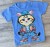 Футболка "Котик" синий, мальчик 1,5-3-5-7-9  лет, фото