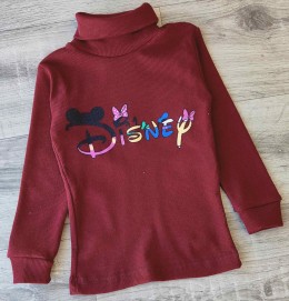 Водолазка "Літери" бордовий, дівчинка 5-7-9-10-11  років