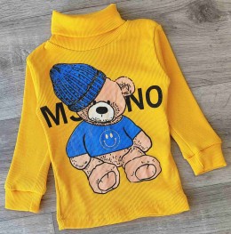 Водолазка "Мишка" желтый, мальчик 1,5-3-5-7-9 лет