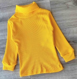 Водолазка "Однотонный" желтый, девочка 1-2-3-4-5 лет