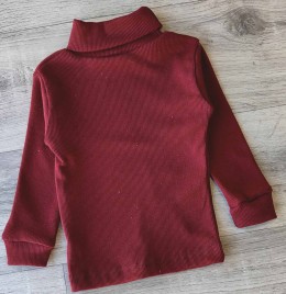 Водолазка "Однотонный" бордовый, девочка 5-7-9-10-11 лет