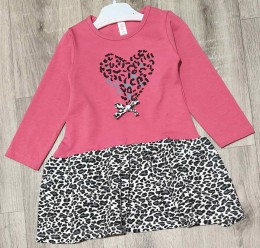 Платье My Bella "Леопард" малиновый, 2-3-4-5 лет