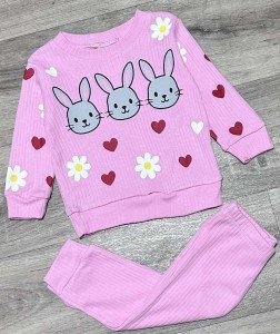Костюм СGS "Сердечка" розовый, девочка 6-9-12-18 месяцев