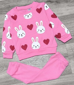 Костюм СGS "Зайчик" розовый (темный), девочка 6-9-12-18 месяцев