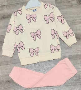 Костюм СGS "Бантик" персиковый, девочка 6-9-12-18 месяцев