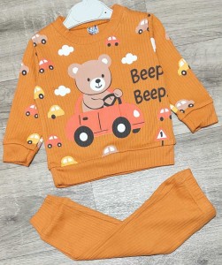 Костюм СGS "Beep" оранжевый, мальчик 6-9-12-18 месяцев