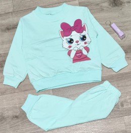 Костюм  Foxx Kids '''Smile'' зеленый (бирюзовый), девочка 1-2-3-4 года