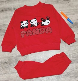 Костюм  Aybeyce Kids ''Panda'' красный, мальчик 1-2-3-4 года