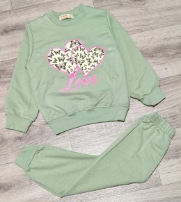 Костюм Digidik Kids "Love" зеленый (бирюзовый), девочка 3-4-5-6-7 лет