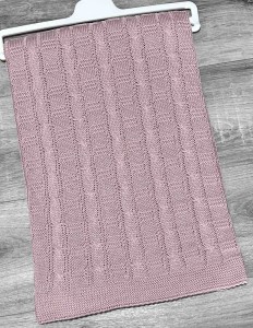 Плед Buude Kids «Косичка» коричневый(терракотовый), унисекс 110*110