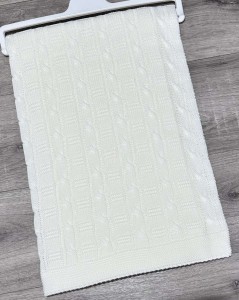 Плед Buude Kids «Косичка» молочный, унисекс 110*110