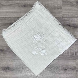 Плед Mizmiz «Bear» молочный, унисекс 80*90