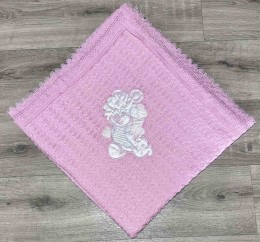 Плед Mizmiz «Bear» розовый, девочка 80*90