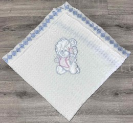 Плед Mizmiz «Bear» голубой 2, мальчик 80*90