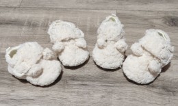 Пинетки Ушки" Однотонный" молочный, унисекс 0-6-9-12 месяцев