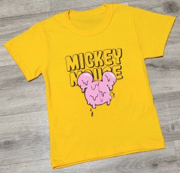 Футболка " Мышка"  желтый, девочка 10-11-12-13 лет