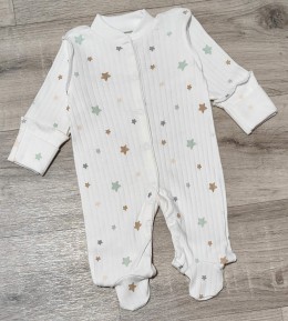 Человечек "Stars", белый, унисекс 0-3 месяцев