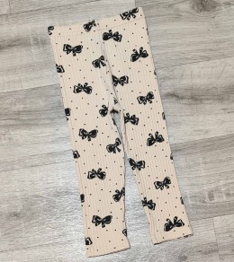 Лосины Bagci «Бантики» бежевый, девочка 1-2-3-4 года