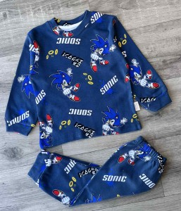 Пижама Supеrmini «Еж» синий, мальчик 1-2-3-4 лет