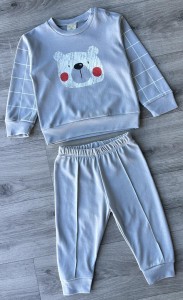 Костюм AIR Baby "Мишка" серый, мальчик 6-9-12-18 месяцев
