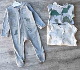 Человечек «Динозавр» зеленый(хаки), мальчик 6-9 месяцев