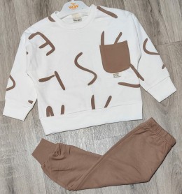 Костюм Wow Colors «Буквы» коричневый, мальчик 1-2-3-4 года