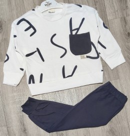 Костюм Wow Colors «Буквы» серый(графитовый), мальчик 1-2-3-4 года