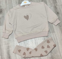 Костюм Wow Colors «Сердце» бежевый, девочка 1-2-3-4 года
