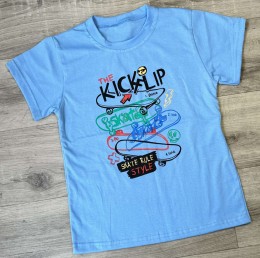 Футболка " Skate"  голубой, мальчик 10-11-12-13 лет