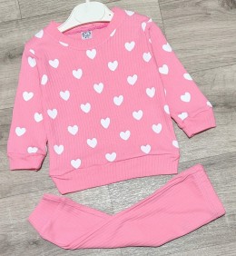 Костюм СGS "Сердца" малиновый, девочка 6-9-12-18 месяцев