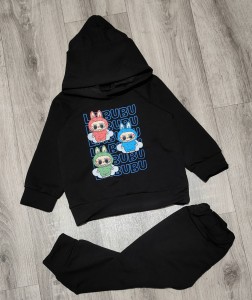 Костюм «Лабубу” черный, мальчик 9мес-1-2-3 лет