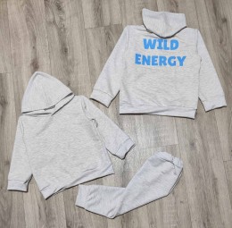 Костюм «Wild energy» серый, мальчик 3-5-7-9 лет