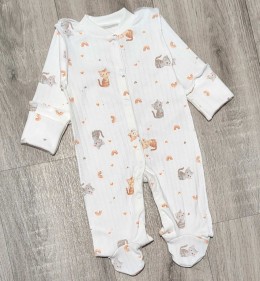 Человечек  "Кошечки" молочный, девочка 0-3 месяцев