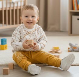 Костюм Anilco "Second Element" жовтий, хлопчик 6-12-18-24 місяців