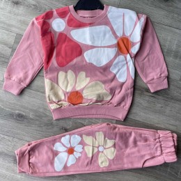 Костюм Lovella "Квіточки" теракотовий, дівчинка 2-3-4-5 років