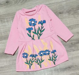 Платье «Васильки» розовый, 1,5-3-5-7-9 года