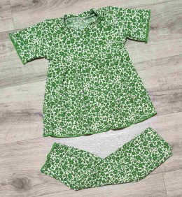 Комплект «Квіти» зеклений, дівчинка 1-2-3-4-5 років