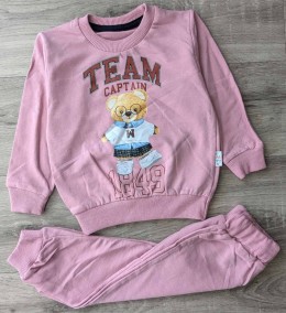 Костюм «TEAM” теракотовый, девочка 2-3-4 лет