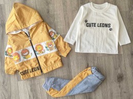 Костюм Brava"Cute Leon" желтый, мальчик 9-12-18-24 месяцев