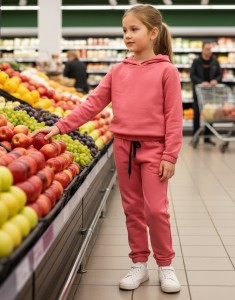 Костюм Difa Kids "Однотонный" кораловый, девочка 2-3-4-5 лет