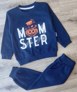 Костюм Mixima  "Гарбуз" синій(темний), хлопчик 1-2-3-4 років