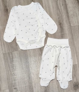 Комплект "Звездочки» белый, унисекс 0-3 месяцев