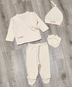 Комплект Findik «Однотонный» бежевый, унисекс 3 месяца