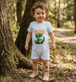 Пісочник Findik "Okay!" білий, хлопчик 3-6-9 місяців