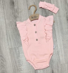 Боді Findik "Рюші", персиковий, дівчинка 3-6-9-12-18 місяців