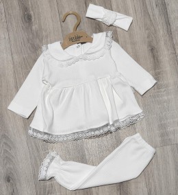 Комплект Findik «Цветочек» молочный, девочка 3-6-9 месяцев