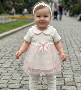 Комплект Findik «Метелик» рожевий, дівчинка 3-6-9 місяців